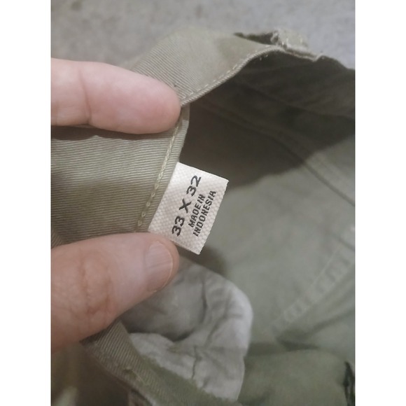 Flint and Tinder Straigh Fit Chino Pants Tan Five Pocket 34x31 (Tag 33x32) - Picture 3 of 7